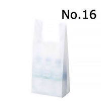 国産レジ袋　乳白　16号　1セット（3000枚：1000枚入×3箱）　福助工業  オリジナル