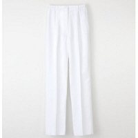 ナガイレーベン 女子パンツ ナースパンツ 医療白衣 ホワイト L FE-4503（取寄品）
