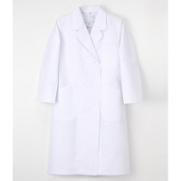 ナガイレーベン 女子ダブル診察衣 （ドクターコート） 医療白衣 長袖 ホワイト M TAP-70（取寄品）