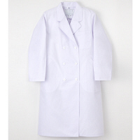 ナガイレーベン 女子ダブル診察衣 （ドクターコート） 医療白衣 長袖 ホワイト S EP-120（取寄品）