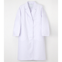 ナガイレーベン 女子シングル診察衣 （ドクターコート） 医療白衣 長袖 ホワイト L EP-130（取寄品）