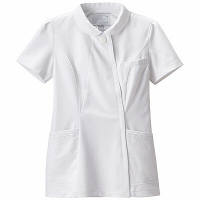 ナガイレーベン エレガントジャケット ナースジャケット 医療白衣 女性用 半袖 ホワイト S CA-1792（取寄品）