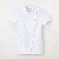 ナガイレーベン アツロウタヤマレディジャケット ナースジャケット 医療白衣 半袖 ホワイト LL ATA-1852（取寄品）