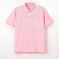 ナガイレーベン 男女兼用ポロシャツ 介護ユニフォーム ピンク M PL-2402（取寄品）