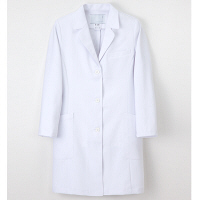 ナガイレーベン 女子ドクターコート 医療白衣 長袖 ホワイト シングル M DK-3340（取寄品）