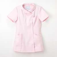 ナガイレーベン 女子上衣 半袖 ピンク S FY-4582（取寄品）