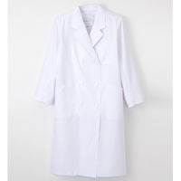 ナガイレーベン 女子診察衣（ダブル） KEX-5120  ホワイト S 女子ダブル診察衣 ドクターコート 医療白衣