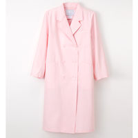 ナガイレーベン 女子診察衣（ダブル） KEX-5120  ピンク LL 女子ダブル診察衣 ドクターコート 医療白衣