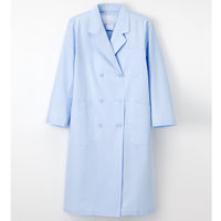 ナガイレーベン 女子診察衣（ダブル） KEX-5120  ブルー S 女子ダブル診察衣 ドクターコート 医療白衣