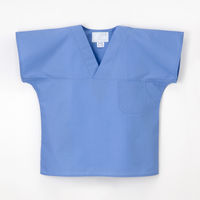 ナガイレーベン 男子手術衣（上衣）オーアールスタット Mサイズ ブルー OR8202（取寄品）