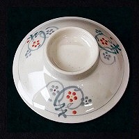 かりん飯椀（蓋）　M-353-K　1セット（10枚入）　関東プラスチック工業　（取寄品）