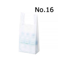 国産レジ袋　乳白　16号　1セット（6000枚：1000枚入×6箱）　福助工業  オリジナル