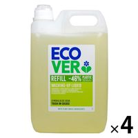 エコベール 食器用洗剤 レモンの香り 5L 1箱（4個入）大容量 業務用 ECOVER アメリカンディールスコーポレーション