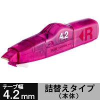 修正テープ　ホワイパーMR本体（アスクル限定）　幅4.2mm×6m　ピンク　10個　WH-634A　プラス  オリジナル
