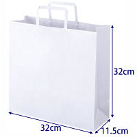 【紙袋】平紐 クラフト紙手提袋 薄型エコノミータイプ／アスクルオリジナル