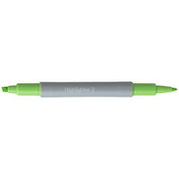 アスクル　蛍光ペン　ツインタイプ　グリーン　緑　50本　蛍光マーカー オリジナル