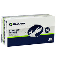 ハリヤード HALYARD　検査検診用 スターリング ニトリルグローブ　パウダーフリー　グレー　1箱（200枚入）
