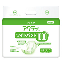 アクティ 大人用おむつ 尿とりパッド ワイドパッド 1000 32×63cm 1パック（30枚入）日本製紙クレシア