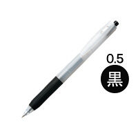 アスクル ノック式ゲルインクボールペン 0.5mm 黒 10本 AJJ15-BK  オリジナル