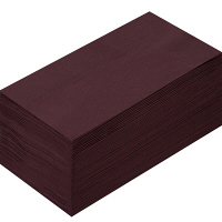 溝端紙工印刷 カラーナプキン 8つ折り 2PLY チョコレート 1セット（200枚：50枚入×4袋）