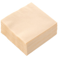 イデシギョー　植林木4つ折り　紙ナプキン　未晒し　1箱（10000枚：125枚入×80袋）