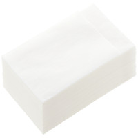 イデシギョー 植林木4つ折り 紙ナプキン 白無地 2/3タイプ 1箱（10000枚：100枚入×100袋）