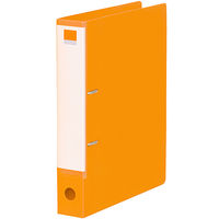 アスクル D型ツイストリングファイル　A4タテ　背幅36mm　オレンジ  1箱（10冊入）AKTD1-2  オリジナル