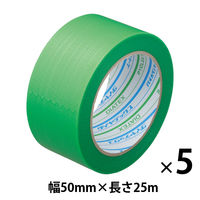 【養生テープ】ダイヤテックス パイオランテープ Y-09-GR 塗装・建築養生用 グリーン 幅50mm×長さ25m 1セット（5巻入）