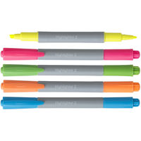 アスクル　蛍光ペン　ツインタイプ　5色セット　30本　蛍光マーカー オリジナル