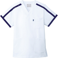 ミズノ ユナイト スクラブ（男女兼用） ホワイト S MZ0090 医療白衣 1枚（取寄品）