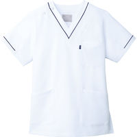 ミズノ ユナイト スクラブ（男女兼用） ホワイト L MZ-0092 医療白衣 1枚