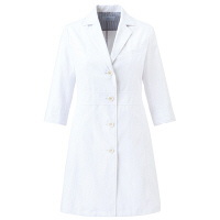ミズノ ユナイト ドクターコート（七分袖）（女性用） ホワイト LL MZ0057 医療白衣 診察衣 薬局衣 1枚（取寄品）