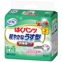 リフレ　大人用紙おむつ　はくパンツ　軽やかなうす型　お得用パック　L　18338　1パック（30枚入）　リブドゥコーポレーション