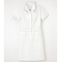 ナガイレーベン アツロウタヤマワンピース ナースワンピース 医療白衣 半袖 オフホワイト M ATL-1097（取寄品）