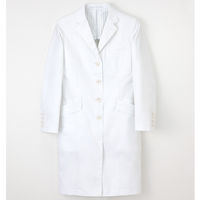 ナガイレーベン 女子シングル診察衣 （ドクターコート） 医療白衣 長袖 ホワイト S FD-4040（取寄品）