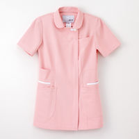 ナガイレーベン 女子上衣 ナースジャケット 医療白衣 半袖 ピンク S LX-4012（取寄品）