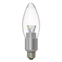 【アウトレット】ヤザワコーポレーション シャンデリア電球形LED電球 電球色 E17 LDC4LG32E17