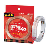スコッチ 超透明テープS 大巻 3インチ 巻芯経76mm 詰替用 紙箱入 幅15mm×長さ35m 1個 スリーエム BH-15N（直送品）