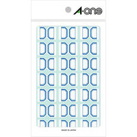エーワン インデックスラベル 小 整理・表示用 手書き用 上質紙 青枠付き 1片（18×25mm） 1袋（15シート 315片入） 04008（取寄品）