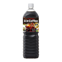 ポッカサッポロ　アイスコーヒーブラック無糖　1500ml　1セット（16本）