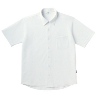 トンボ キラク リュクス ニットシャツ 男女兼用 ホワイト M CR162-01（取寄品）