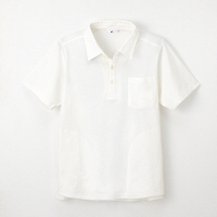 ナガイレーベン ニットシャツ（男女兼用） オフホワイト SS NC-2307（取寄品）
