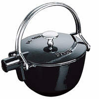 ストウブ　STAUB　ティーポット　丸型1.15Lブラック　正規品　（取寄品）