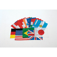トーエイライト　アクリル万国旗　20カ国　B6337　1セット（20枚入）　（取寄品）