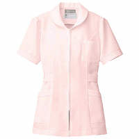 AITOZ（アイトス） ナースジャケット（パイピング） 女性用 半袖 ピンク 4L 861338-060（直送品）