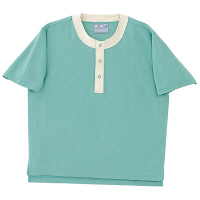 トンボ　キラク　半袖ニットシャツ　グリーン　　M　CR811-46　1枚　　（取寄品）