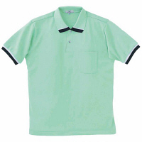 トンボ　キラク　ポロシャツ　　ミント　　LL　CR072-40　1枚　　（取寄品）