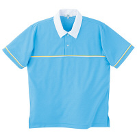 トンボ　キラク　ニットシャツ　ブルー　LL　CR093-76　1枚　　（取寄品）