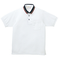 トンボ　キラク　ポロシャツ　　ホワイト　　M　　M　CR140-01　1枚　　（取寄品）