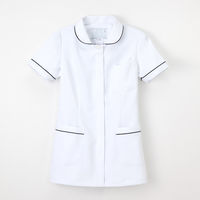 ナガイレーベン 女子上衣 ナースジャケット 医療白衣 半袖 Tネイビー S FT-4412（取寄品）